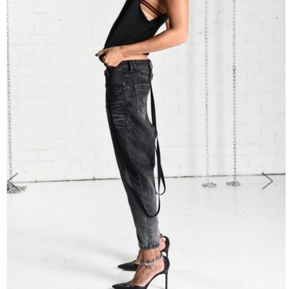 One Teaspoon Kingpins Distressed Denim- Black Van